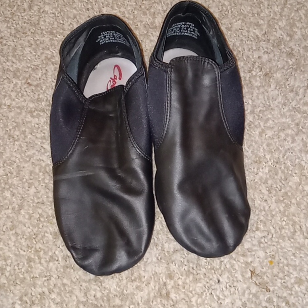 I'm selling jazz shoes in the color black. I wear a women size 9.